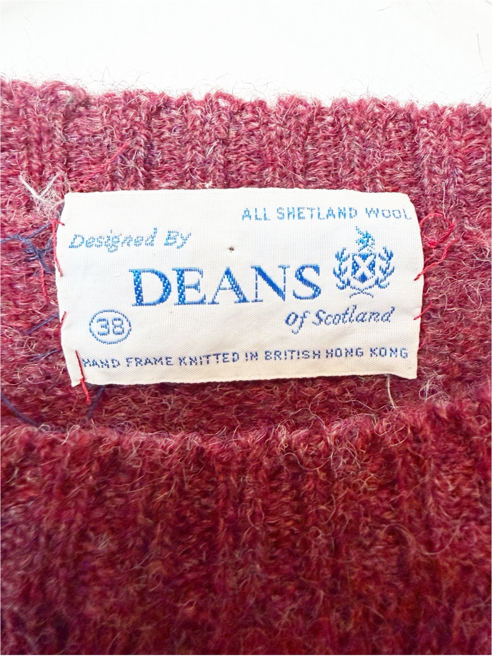 Deans of Scotland | Vintage Hand Knit Shetland Wool Ducks in Flight Sweater - Picture 3 of 4